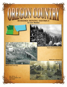 Oregon Country Journal, Volume 38 Number 2, Fall 2018