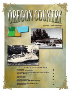 Oregon Country Journal, Volume 39 Number 1, Summer 2019
